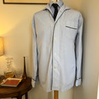 Turnbull & Asser Micro Check Blue and Navy Pyjamas XL / 44"