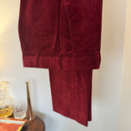 Cordings Needle Cord Red Corduroy Trousers 32"R